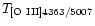 $T_{{\rm [O\ III]}4363/5007}$