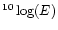 $^{10}\log(E)$