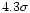 $4.3\sigma$