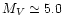 $M_V\simeq5.0$