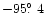 $-95\hbox{$.\!\!^\circ$ }4$