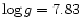 $\log{}g=7.83$