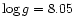 $\log{}g=8.05$