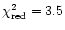 $\chi^2_{\rm red}=3.5$