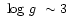 $\mbox{~log $g$ }\sim3$