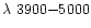 $\lambda~3900{-}5000$