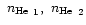$\mbox{~$n_{\rm He}$ }_1, \mbox{~$n_{\rm He}$ }_2$