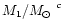 $M_1/\mbox{$M_{\odot}$ }^c$