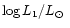 $\log L_1/\mbox{$L_{\odot}$ }$