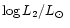 $\log L_2/\mbox{$L_{\odot}$ }$