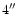 $4\hbox{$^{\prime\prime}$ }$