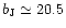 $b_{\rm J}\simeq 20.5$