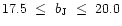 $17.5~\le~b_{\rm J}~\le~20.0$