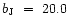 $b_{\rm J}~=~20.0$