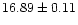 $16.89\pm0.11$