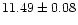 $11.49\pm0.08$