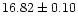 $16.82\pm0.10$