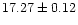 $17.27\pm0.12$