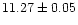 $11.27\pm0.05$