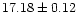 $17.18\pm0.12$