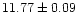 $11.77\pm0.09$