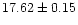 $17.62\pm0.15$