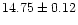 $14.75\pm0.12$