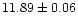 $11.89\pm0.06$