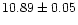 $10.89\pm0.05$