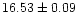 $16.53\pm0.09$