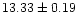 $13.33\pm0.19$
