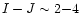 $I-J \sim 2{-}4$