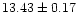 $13.43\pm0.17$