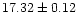 $17.32\pm0.12$