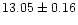 $13.05\pm0.16$