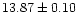 $13.87\pm0.10$
