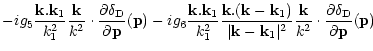 $\displaystyle - i g_5 \frac{{\bf k}.{\bf k}_1}{k_1^2} \frac{{\bf k}}{k^2} \cdot...
...rac{{\bf k}}{k^2} \cdot \frac{\partial\delta_{\rm D}}{\partial{\bf p}}({\bf p})$