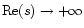 $\mbox{Re}(s) \rightarrow +\infty$