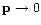 ${\bf p}\rightarrow 0$