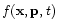$f({\bf x},{\bf p},t)$