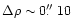 $\Delta\rho\sim0\hbox{$.\!\!^{\prime\prime}$ }10$