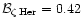 ${\cal B}_{\zeta\rm\,Her}=0.42$