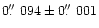 $0\hbox{$.\!\!^{\prime\prime}$ }094\pm0\hbox{$.\!\!^{\prime\prime}$ }001$
