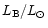 $L_{\rm B}/L_\odot$