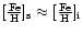 $\rm [\frac{Fe}H]_{\rm s}\approx[\frac{Fe}H]_{\rm i}$