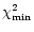 $\chi^2_{\rm min}$