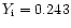 $Y_{\rm i}=0.243$
