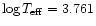 $\log T_{\rm eff}=3.761$
