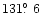 $131\hbox{$.\!\!^\circ$ }6$