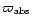$\varpi_{\rm abs}$